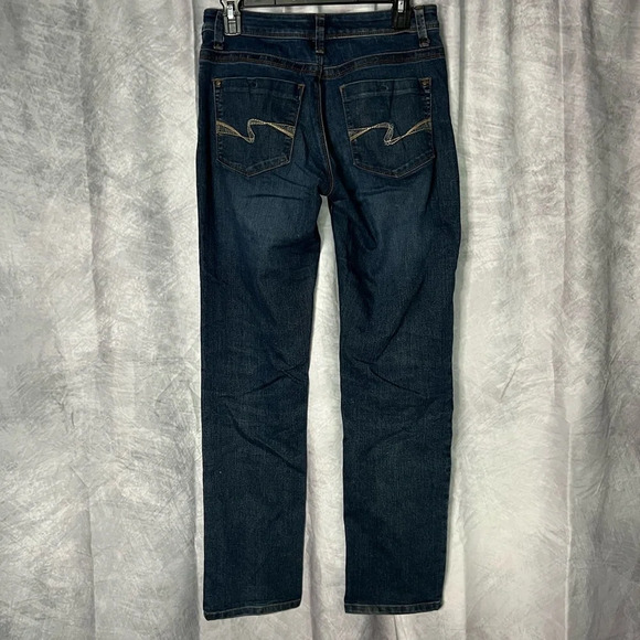 Lee Perfect Fit Just Below The Waist Medium Dark Wash Jeans - size 4 - Picture 3 of 10